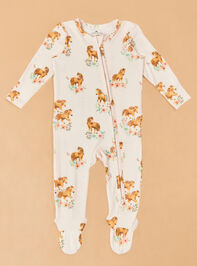 Penelope Pink Pony Ruffle Footie - ALTAR'D STATE KIDS