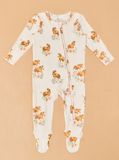 Penelope Pink Pony Ruffle Footie - ALTAR'D STATE KIDS
