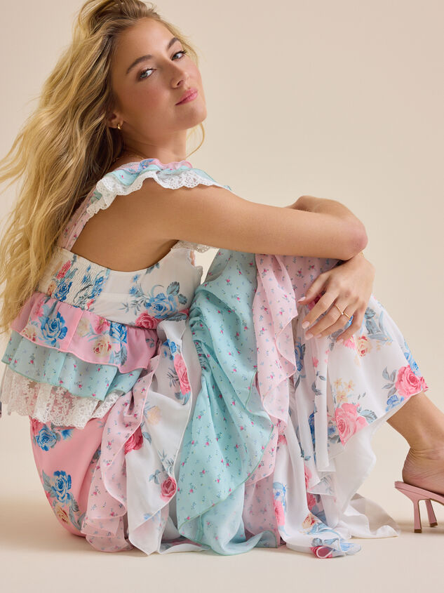 Brea Floral Tank Top Detail 5 - ALTAR'D STATE KIDS