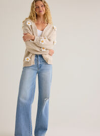 Jennie 3D Flower Cardigan Detail 2 - AS Kids