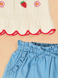Claire Crochet Tank with Chambray Short Set Detail 4 - ALTAR'D STATE KIDS