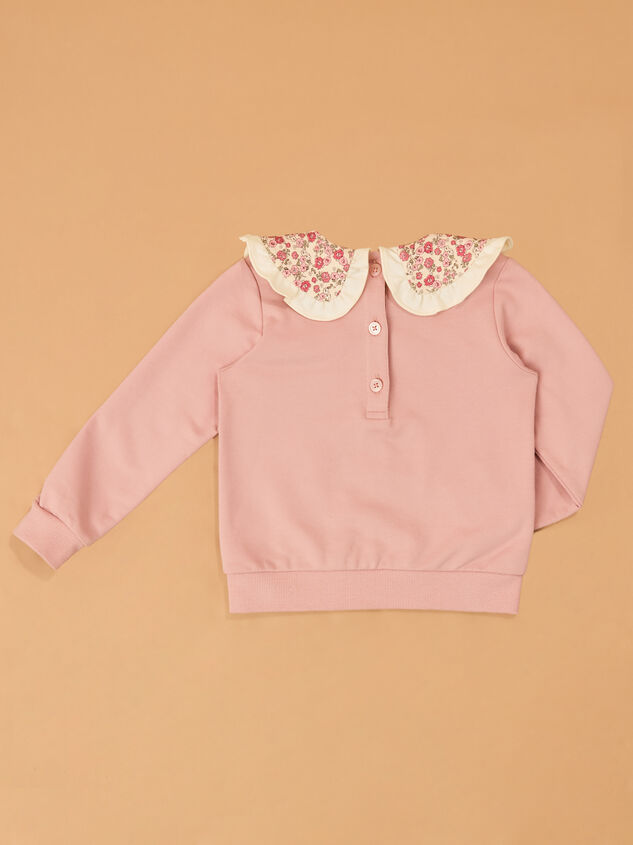 Sara Ruffle Collar Long Sleeve Detail 4 - AS Kids