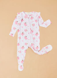 Ribbon Ballerina Ruffle Footie Detail 2 - AS Kids