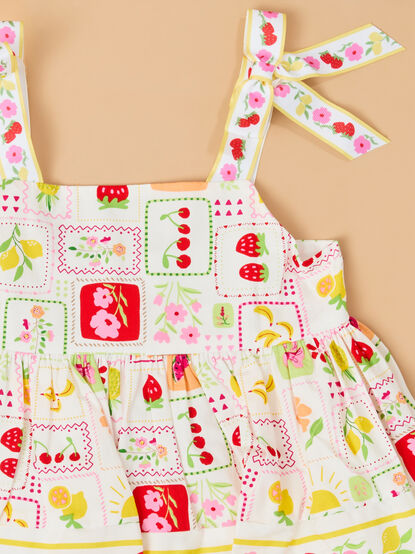 Morgan Fruit Print Dress - ALTAR'D STATE KIDS