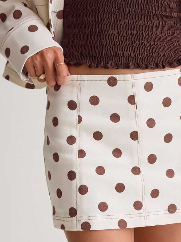 Kaeleigh Polka Dot Mini Skort Detail 5 - AS Kids