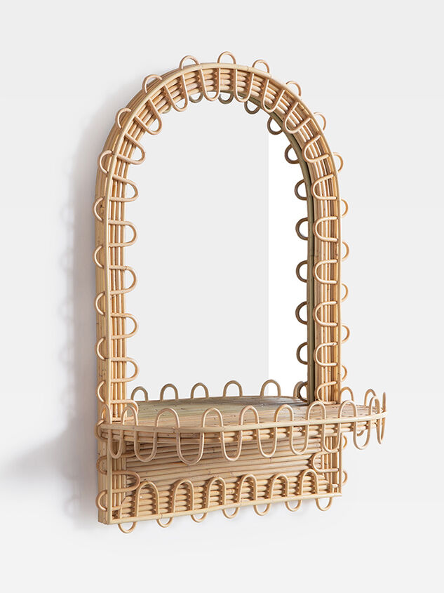 Cora Woven Shelf Mirror Detail 3 - ALTAR'D STATE KIDS