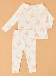 Pretty Bows Ruffle Lounge Set Detail 4 - AS Kids