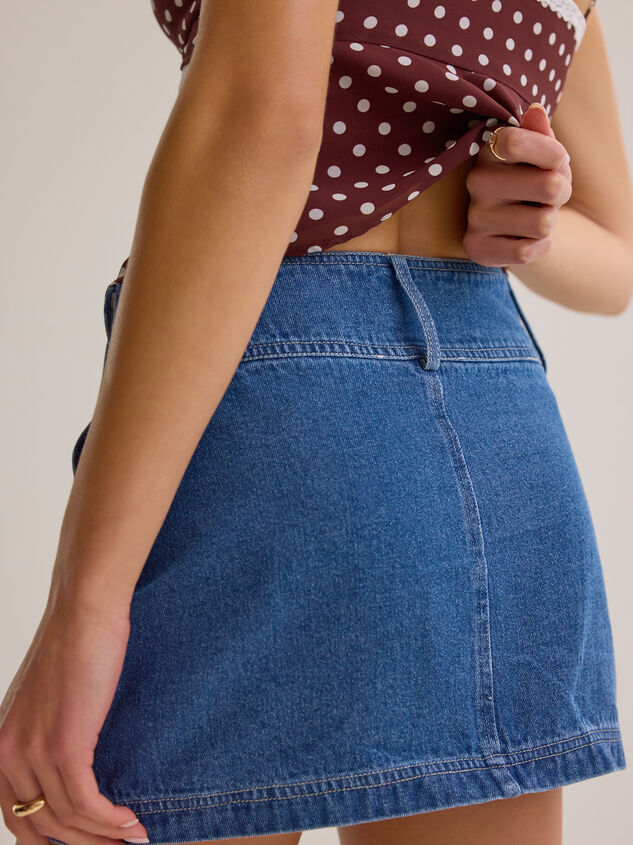Karsen Denim Mini Skirt Detail 5 - AS Kids