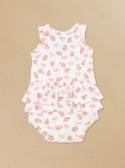 Bow Peachy Ruffle Bodysuit - AS Kids
