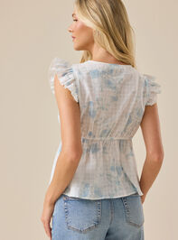 Emma Lace Trim Floral Top Detail 5 - ALTAR'D STATE KIDS