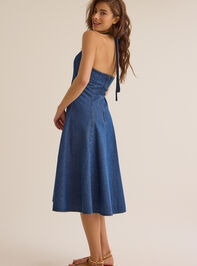 Ozzie Denim Midi Dress Detail 5 - ALTAR'D STATE KIDS