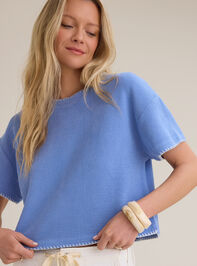 Makenzie Ribbed Whipstitch Top - AS Kids
