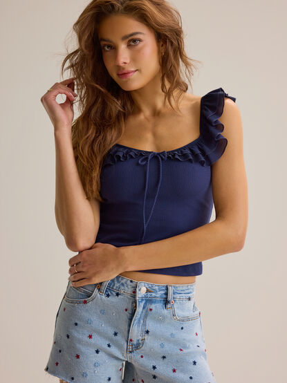 Scout Embroidered Denim Shorts - AS Kids