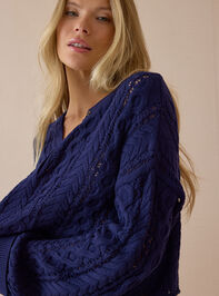 Stormie Textured Henley Sweater Detail 4 - AS Kids
