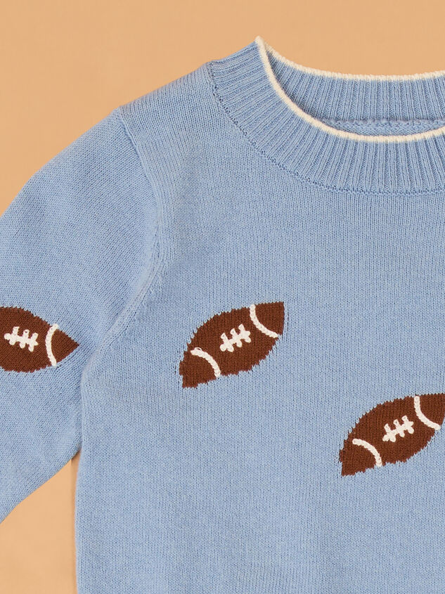 Brady Football Sweater Detail 2 - AS Kids