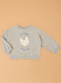 Guess What Graphic Sweatshirt Detail 2 - AS Kids