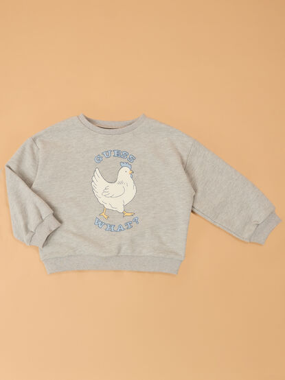 Guess What Graphic Sweatshirt - AS Kids