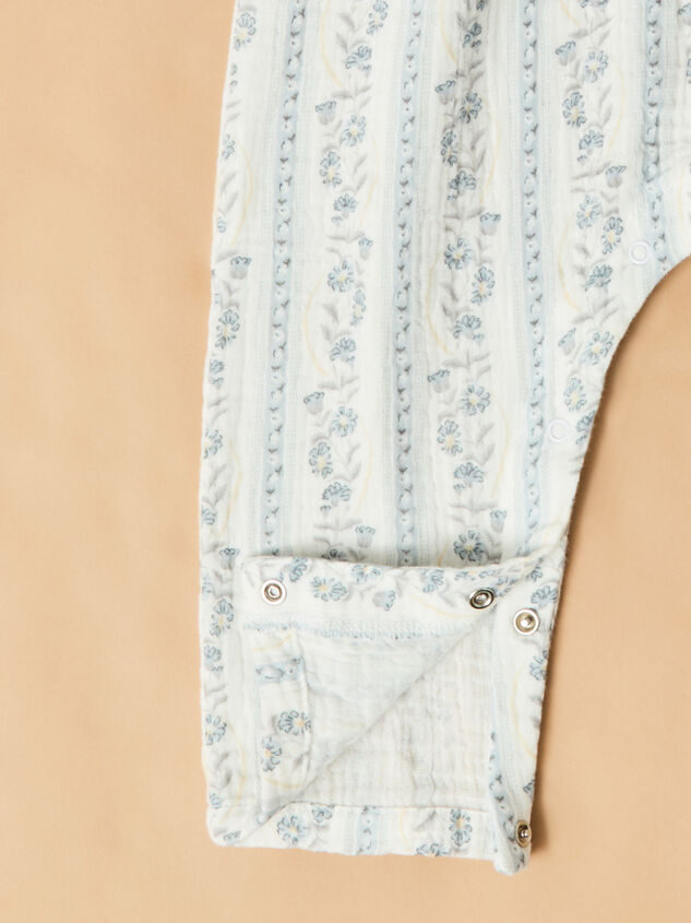 Kim Floral Stripe Daisy Jumpsuit Detail 3 - ALTAR'D STATE KIDS