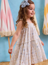 Beach Patchwork Toddler Dress Detail 4 - AS Kids