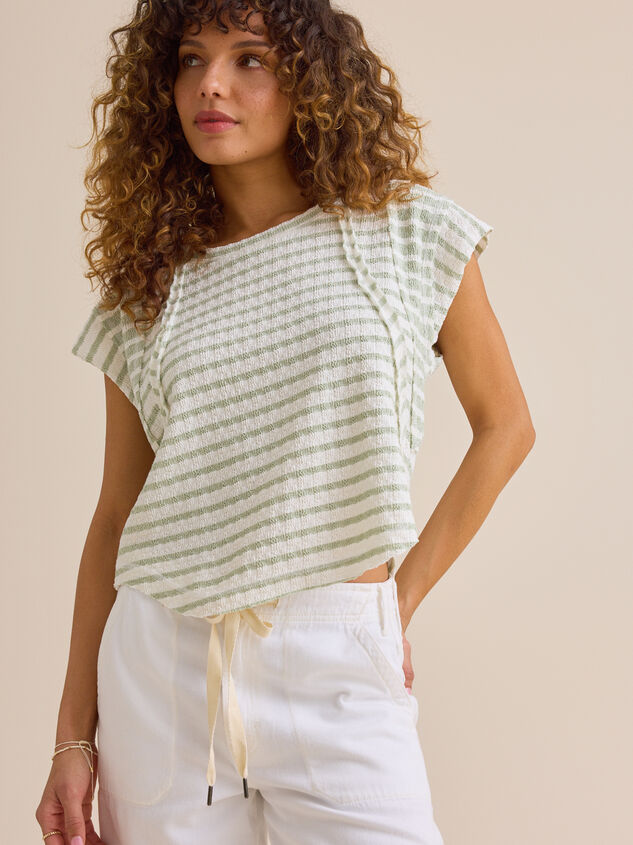 Royel Striped Tee Detail 3 - ALTAR'D STATE KIDS