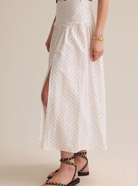 Frances Polka Dot Midi Skirt Detail 4 - AS Kids
