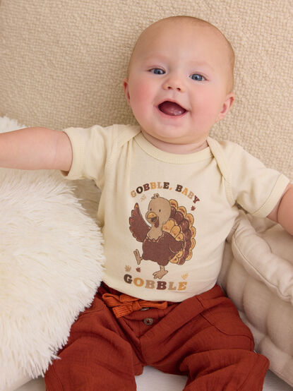 Gobble Baby Gobble Bodysuit - AS Kids