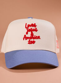 Loves Jesus & America Too Trucker Hat - ALTAR'D STATE KIDS