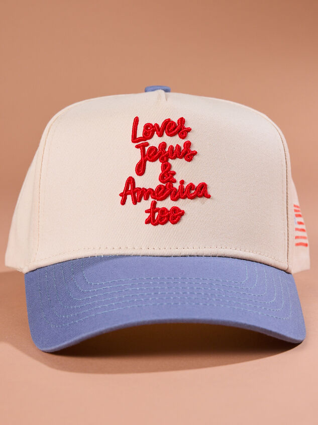 Loves Jesus & America Too Trucker Hat - ALTAR'D STATE KIDS