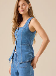 Lyra Denim Vest Detail 4 - ALTAR'D STATE KIDS