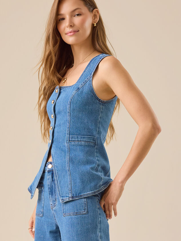 Lyra Denim Vest Detail 4 - ALTAR'D STATE KIDS