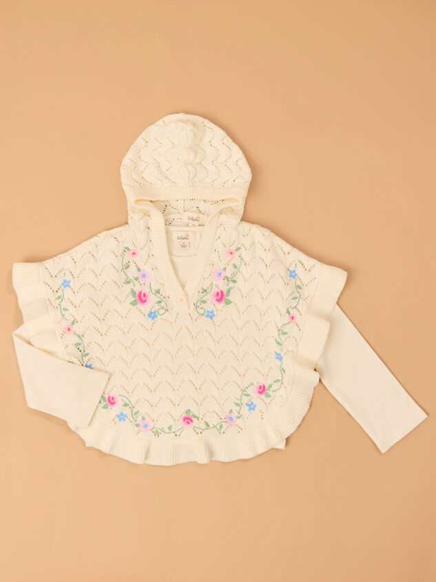 Willa Embroidered Poncho And Jeans Detail 2 - AS Kids