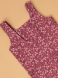 Katie Floral Flare Jumpsuit Detail 5 - AS Kids
