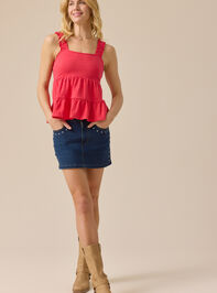 Shelby Tiered Babydoll Tank Detail 3 - AS Kids