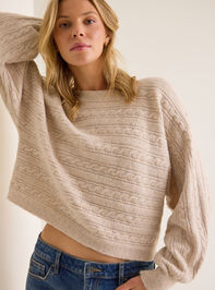 Heather Cable Knit Sweater - AS Kids
