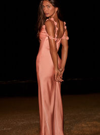 Scarlett Satin Maxi Dress Detail 2 - ALTAR'D STATE KIDS