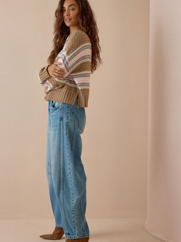 Adley Striped Sweater Detail 4 - AS Kids