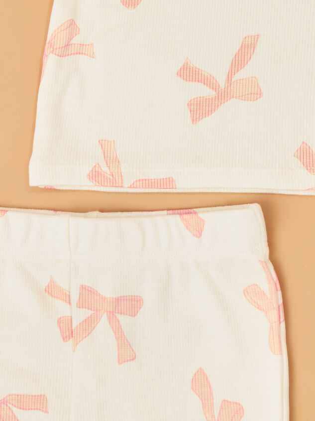 Pretty Bows Ruffle Lounge Set Detail 3 - AS Kids