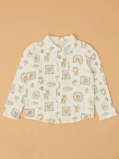 Woodie Woven Button Up - AS Kids