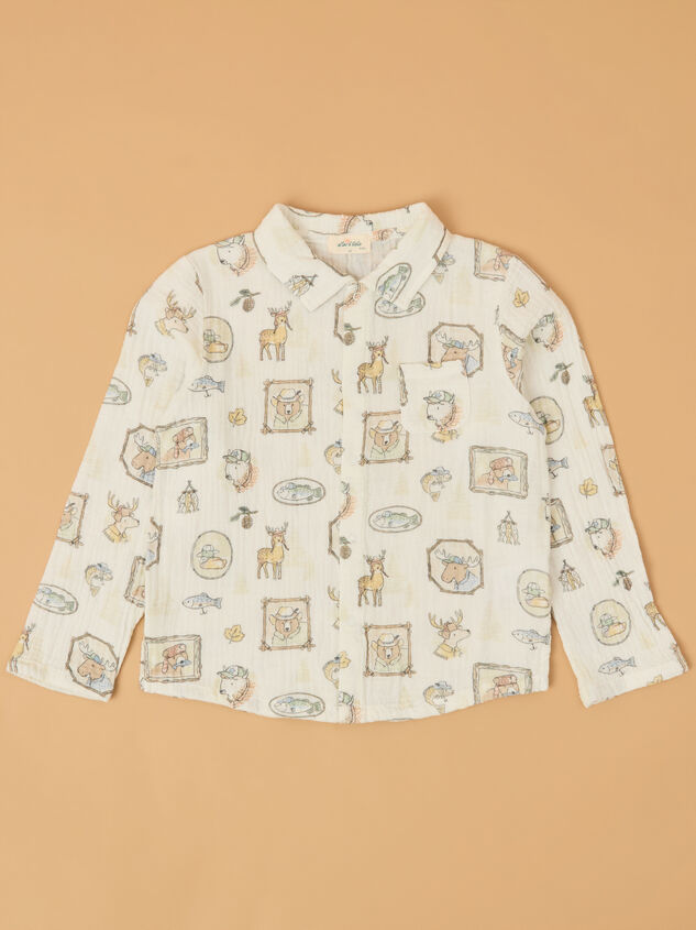 Woodie Woven Button Up - AS Kids