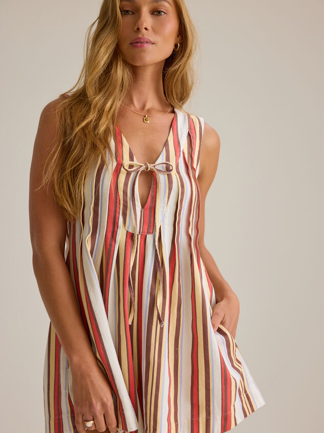Evie Stripe Romper Detail 3 - AS Kids