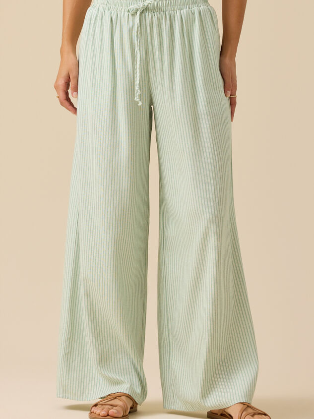 Lakie Striped Linen Pants Detail 3 - ALTAR'D STATE KIDS