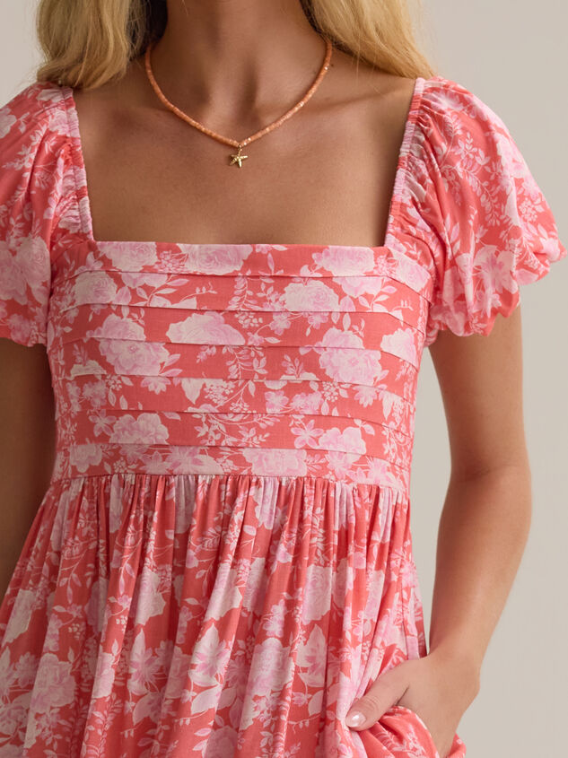 Collie Puff Sleeve Mini Dress Detail 3 - AS Kids