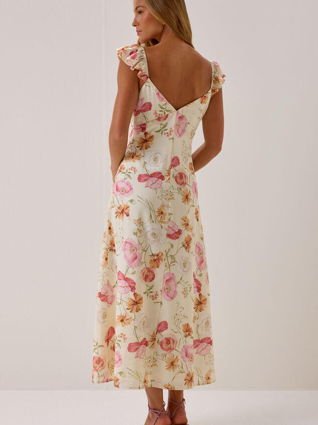 Indy Floral Maxi Dress Detail 5 - AS Kids