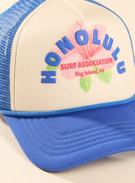 Honolulu Hibiscus Trucker Hat Detail 2 - ALTAR'D STATE KIDS