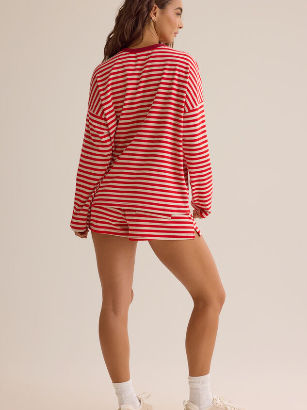 Reese Stripe Lounge Top Detail 7 - AS Kids