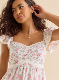 Rylee Floral Mini Dress Detail 2 - ALTAR'D STATE KIDS