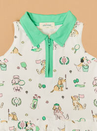 Country Club Dog Toddler Tennis Dress Detail 3 - ALTAR'D STATE KIDS