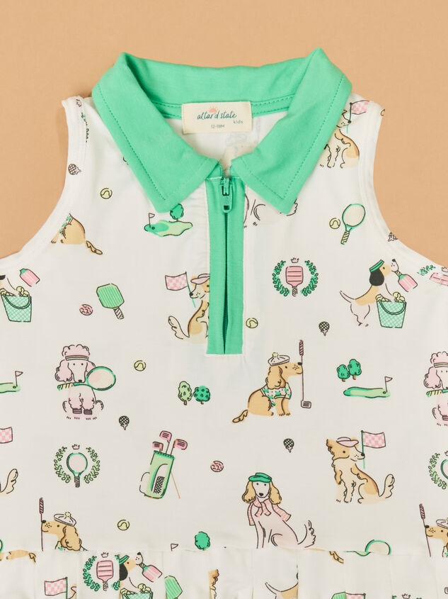 Country Club Dog Toddler Tennis Dress Detail 3 - ALTAR'D STATE KIDS