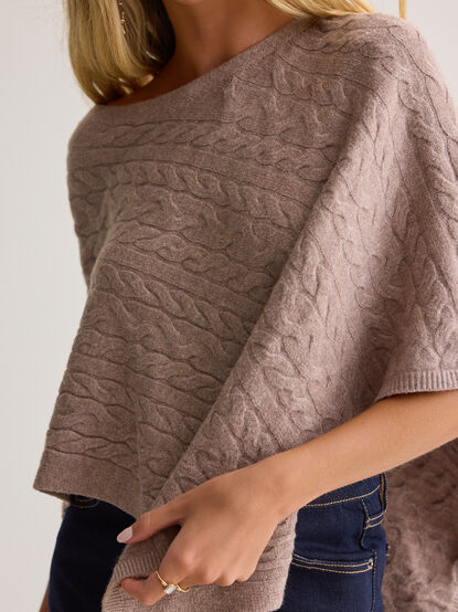 Constance Cable Knit Poncho - AS Kids
