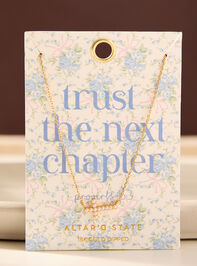Trust The Next Chapter Pearl Cross Necklace - ALTAR'D STATE KIDS